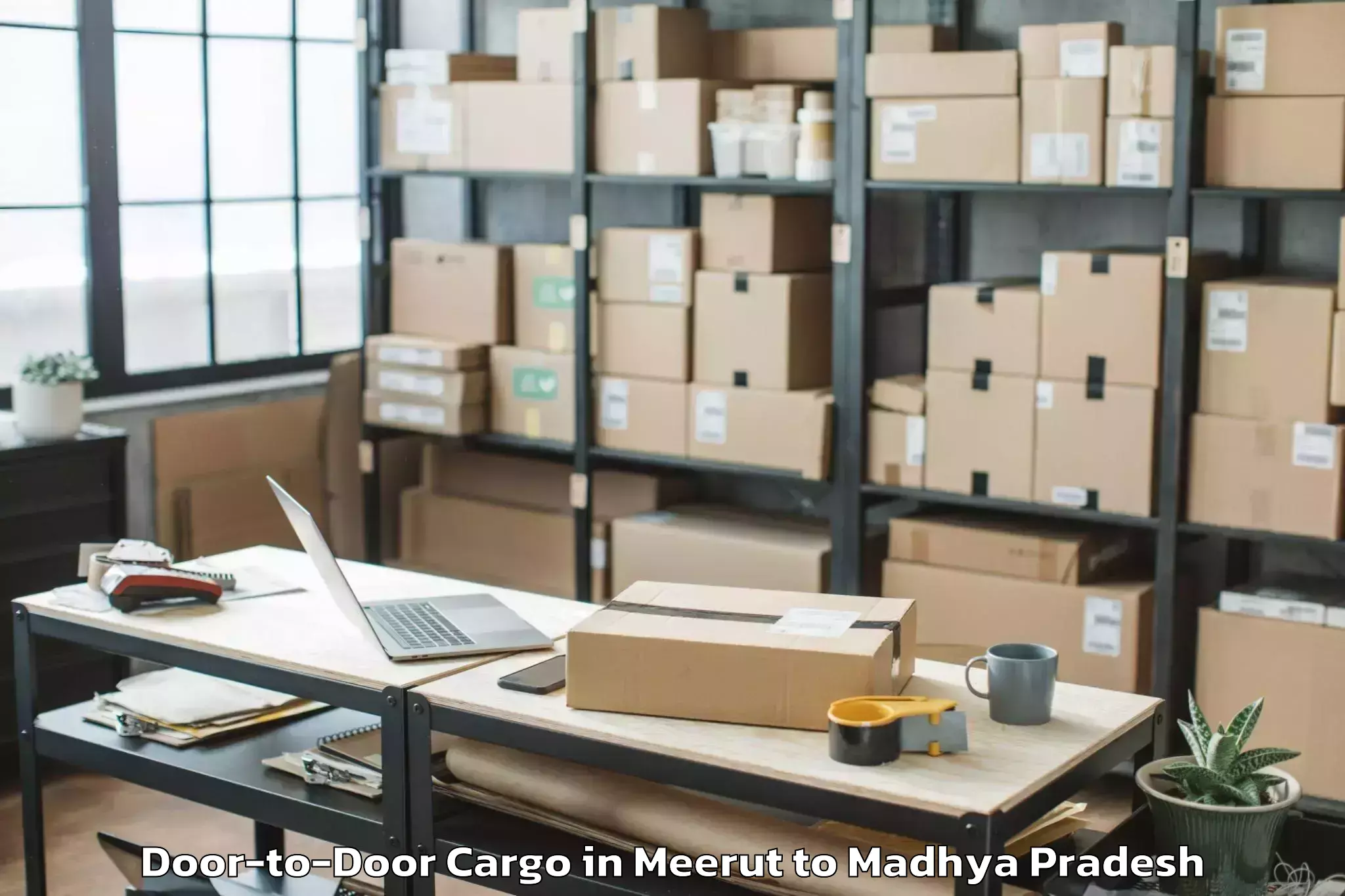 Meerut to Morena Door To Door Cargo